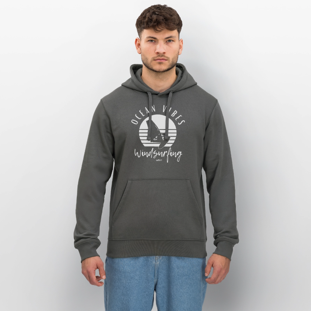 Unisex Bio-Hoodie DRUMMER -ocean vibes sunset- - Anthrazit