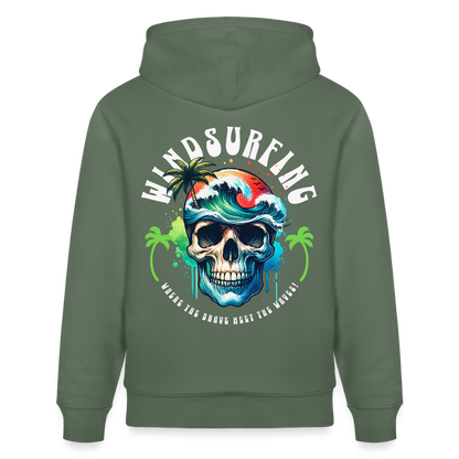 Unisex Bio-Hoodie CRUISER -be brave- - Tanngrün