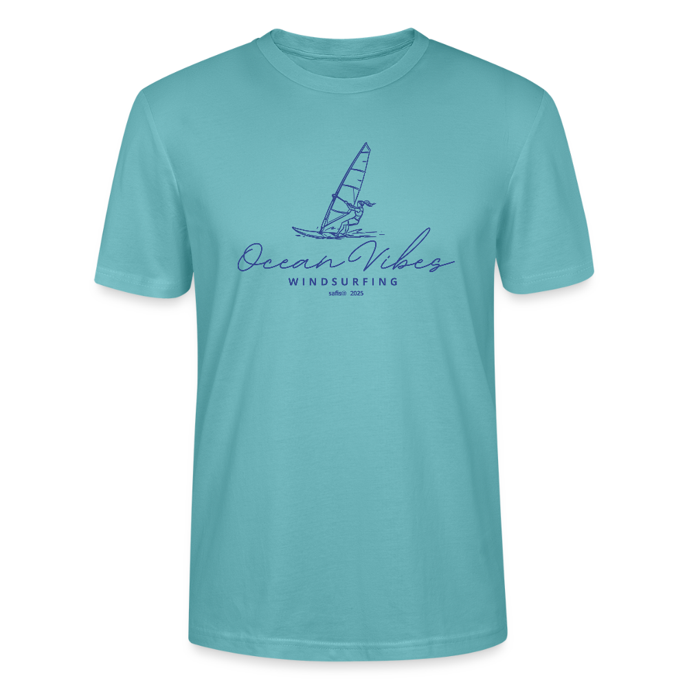 Unisex T-Shirt CRAFTER -ocean vibes windsurfing- - Pastelltürkis