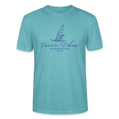 Unisex T-Shirt CRAFTER -ocean vibes windsurfing- - Pastelltürkis