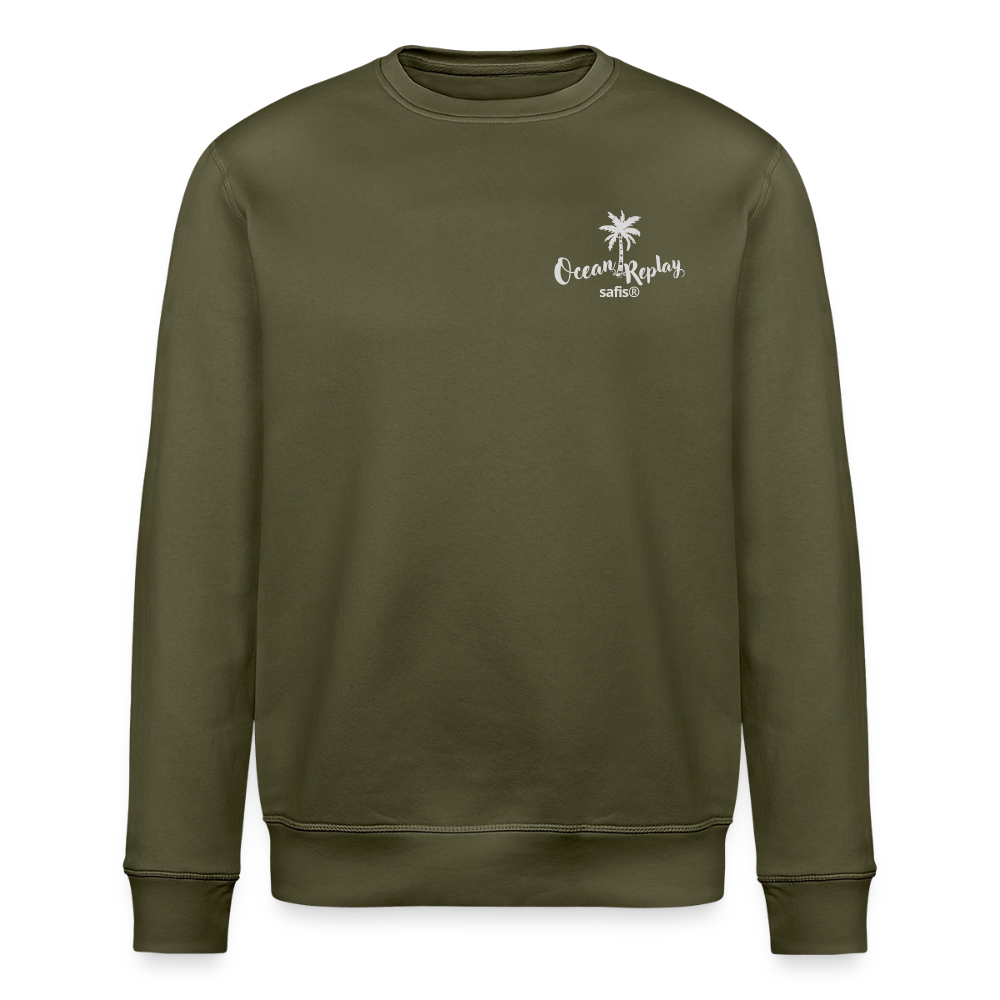 safis® Windsurf Bio-Sweatshirt Roller -Ocean replay- - Khaki