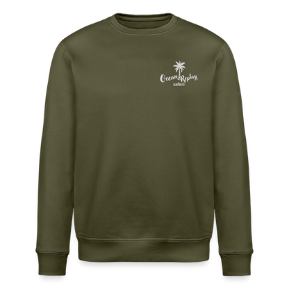 safis® Windsurf Bio-Sweatshirt Roller -Ocean replay- - Khaki