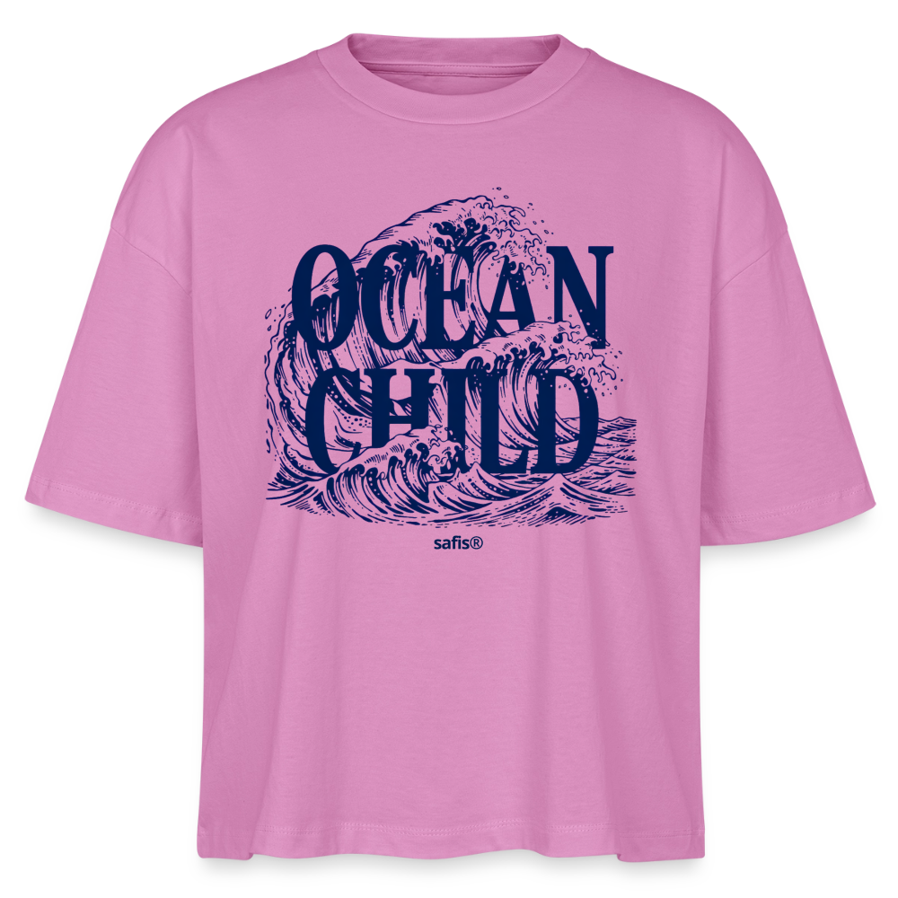 Frauen Boxy Bio-T-Shirt Nova - ocean child- - Pink