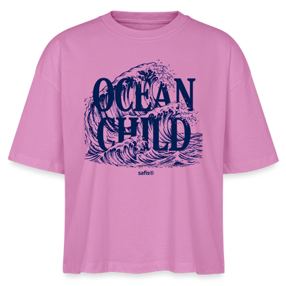 Frauen Boxy Bio-T-Shirt Nova - ocean child- - Pink