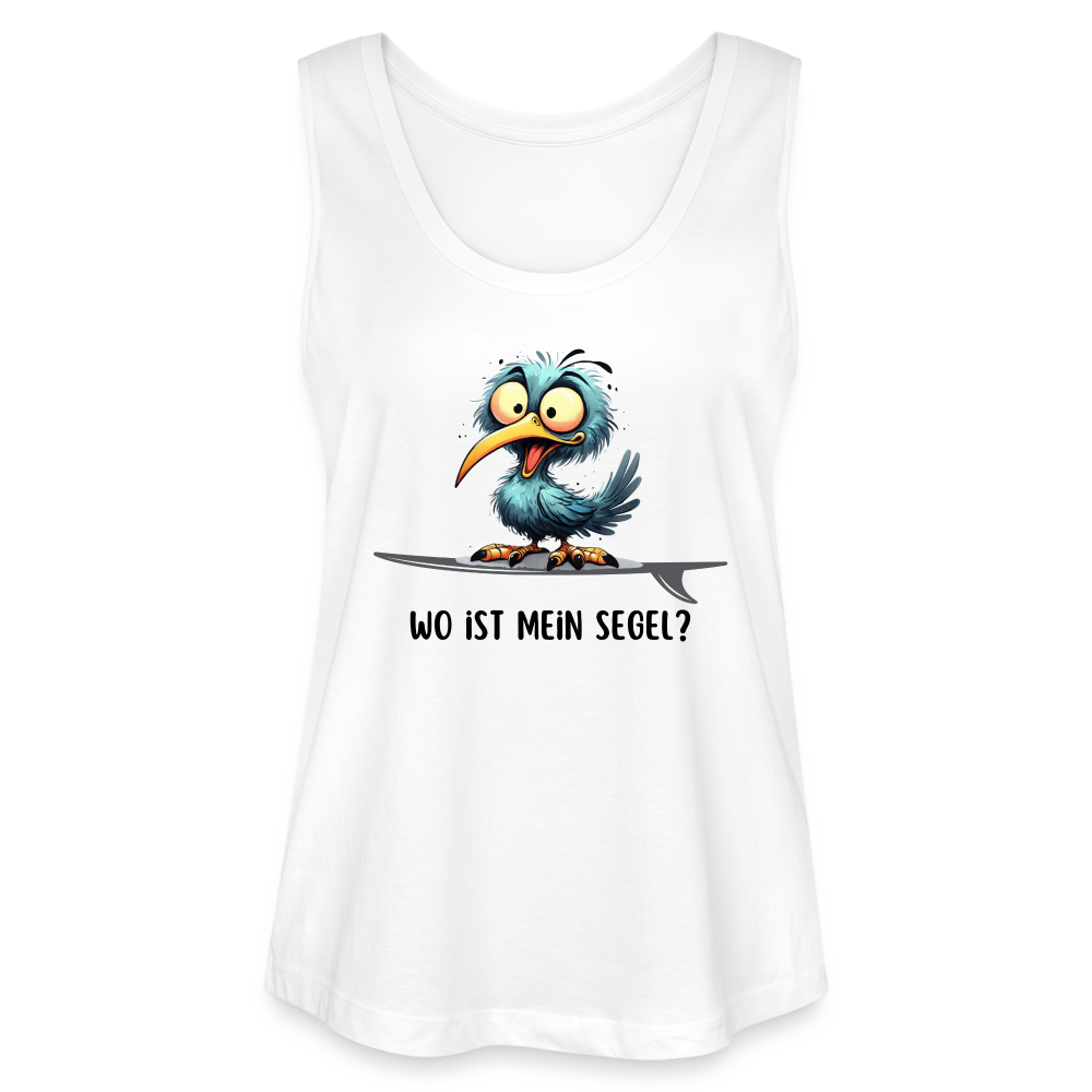 Frauen Bio Tank Top MINTER -Wo ist mein Segel?- - Weiß