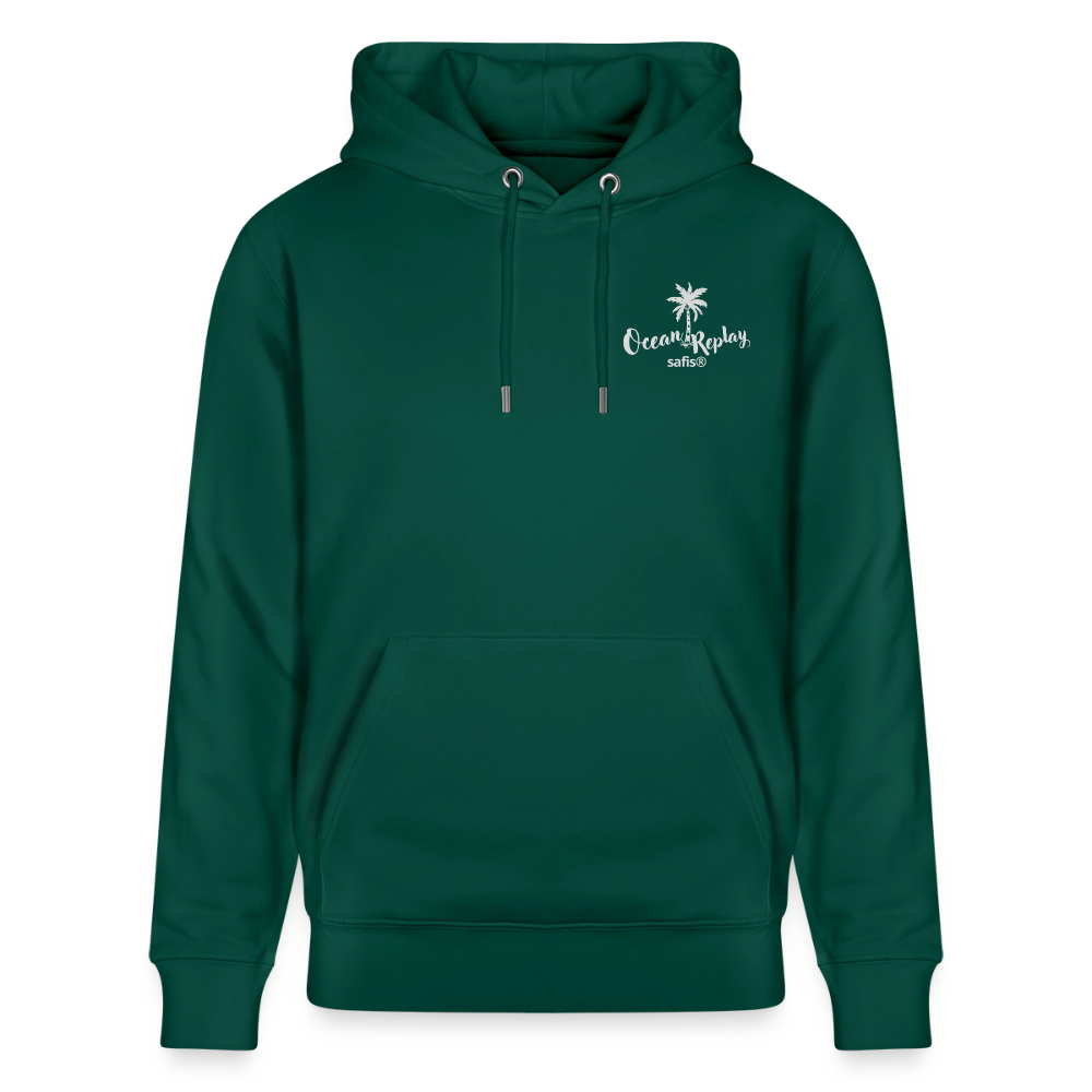 safis® Windsurfer Unisex Bio-Hoodie Cruiser -Ocean Replay- - Forest