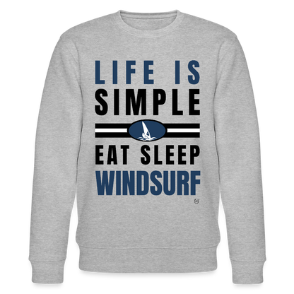 Unisex Bio-Sweatshirt CHANGER - Grau meliert