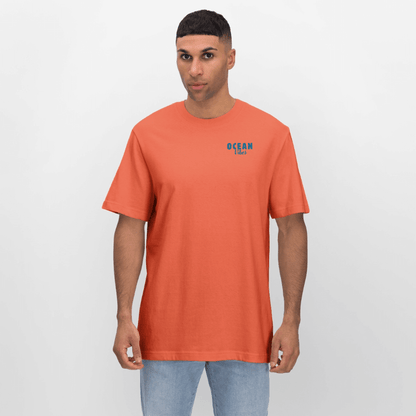 Relaxed Fit Unisex Bio-T-Shirt -happiest- - Hellrot