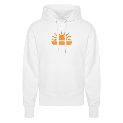 Unisex Relaxed Fit Bio-Hoodie -sunset- - Weiß