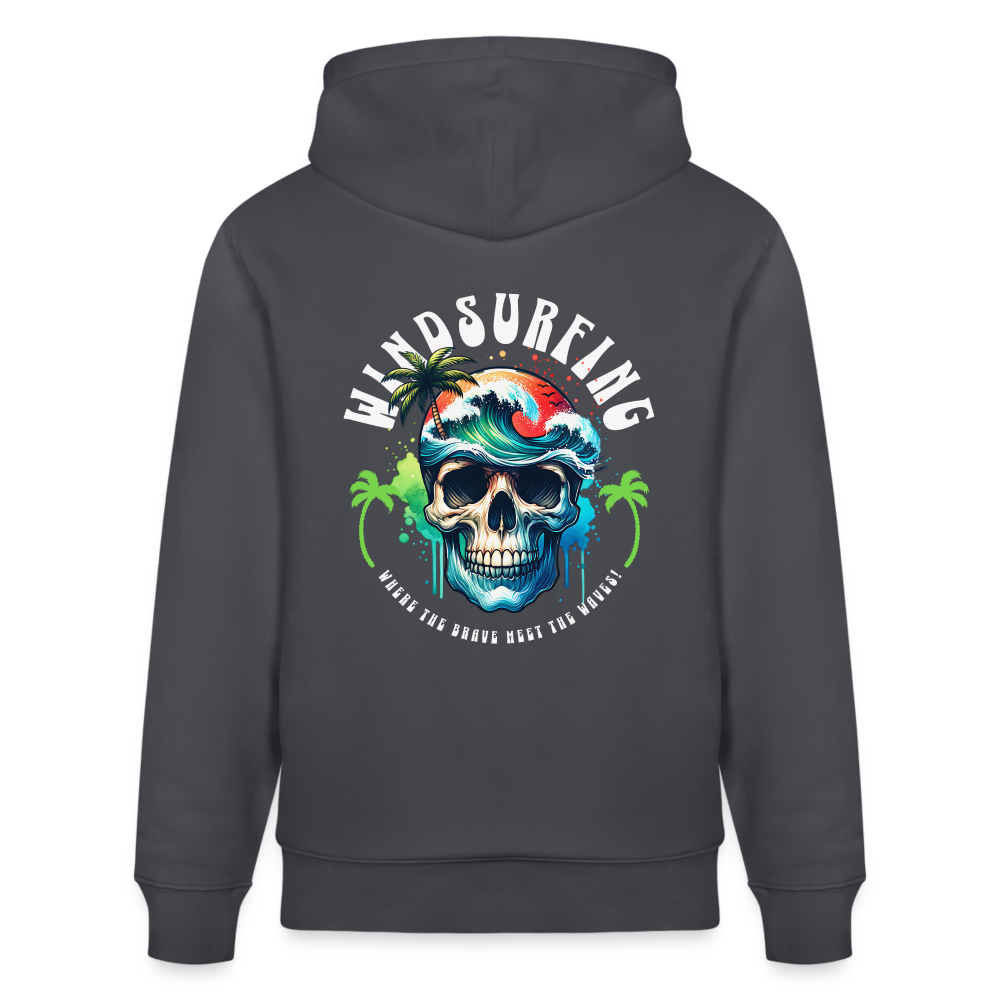 Unisex Bio-Hoodie CRUISER -be brave- - Indigoblau