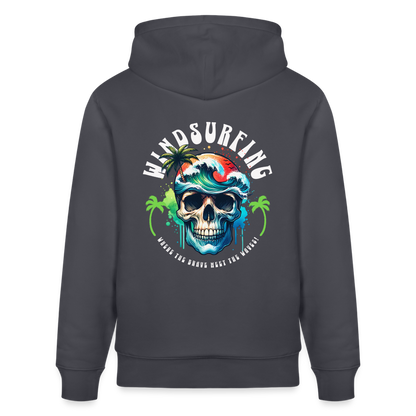 Unisex Bio-Hoodie CRUISER -be brave- - Indigoblau