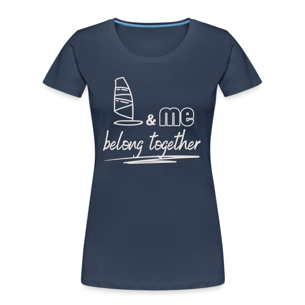 Frauen Premium Bio T-Shirt -belong together- - Navy