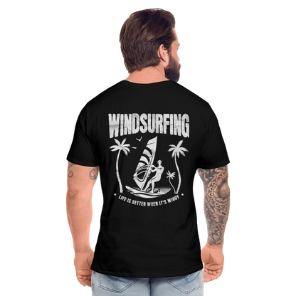 Männer Premium Bio T-Shirt -better life- - Schwarz