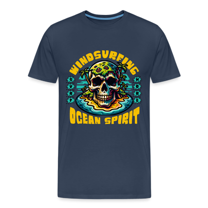 Männer Premium Bio T-Shirt -ocean spirit- - Navy