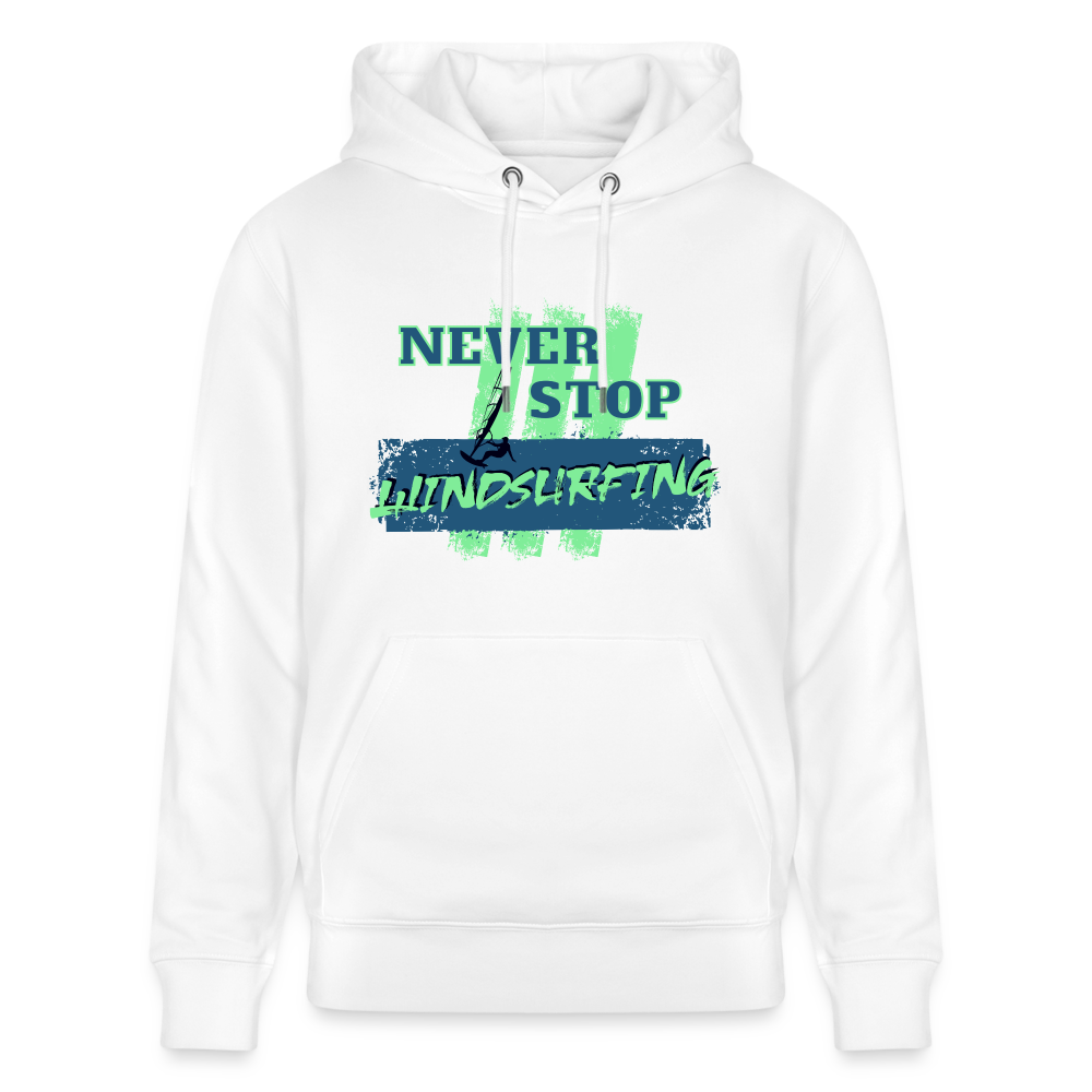 Unisex Bio-Hoodie CRUISER -never stop windsurfing- - Weiß