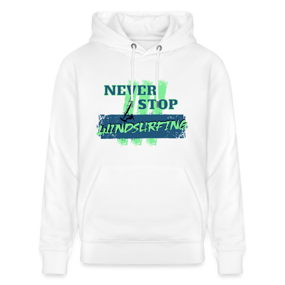 Unisex Bio-Hoodie CRUISER -never stop windsurfing- - Weiß