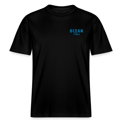 Relaxed Fit Unisex Bio-T-Shirt -happiest- - Schwarz