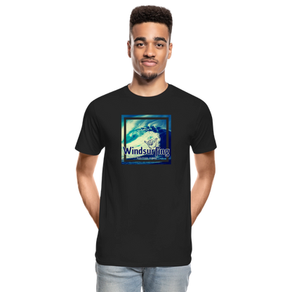 Männer Premium Bio T-Shirt -positive vibes- - Schwarz