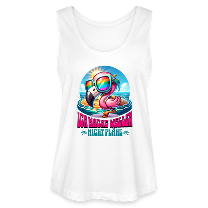 Frauen Bio Tank Top MINTER -flamingo- - Weiß