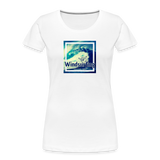 Frauen Premium Bio T-Shirt -positive vibes- - Weiß