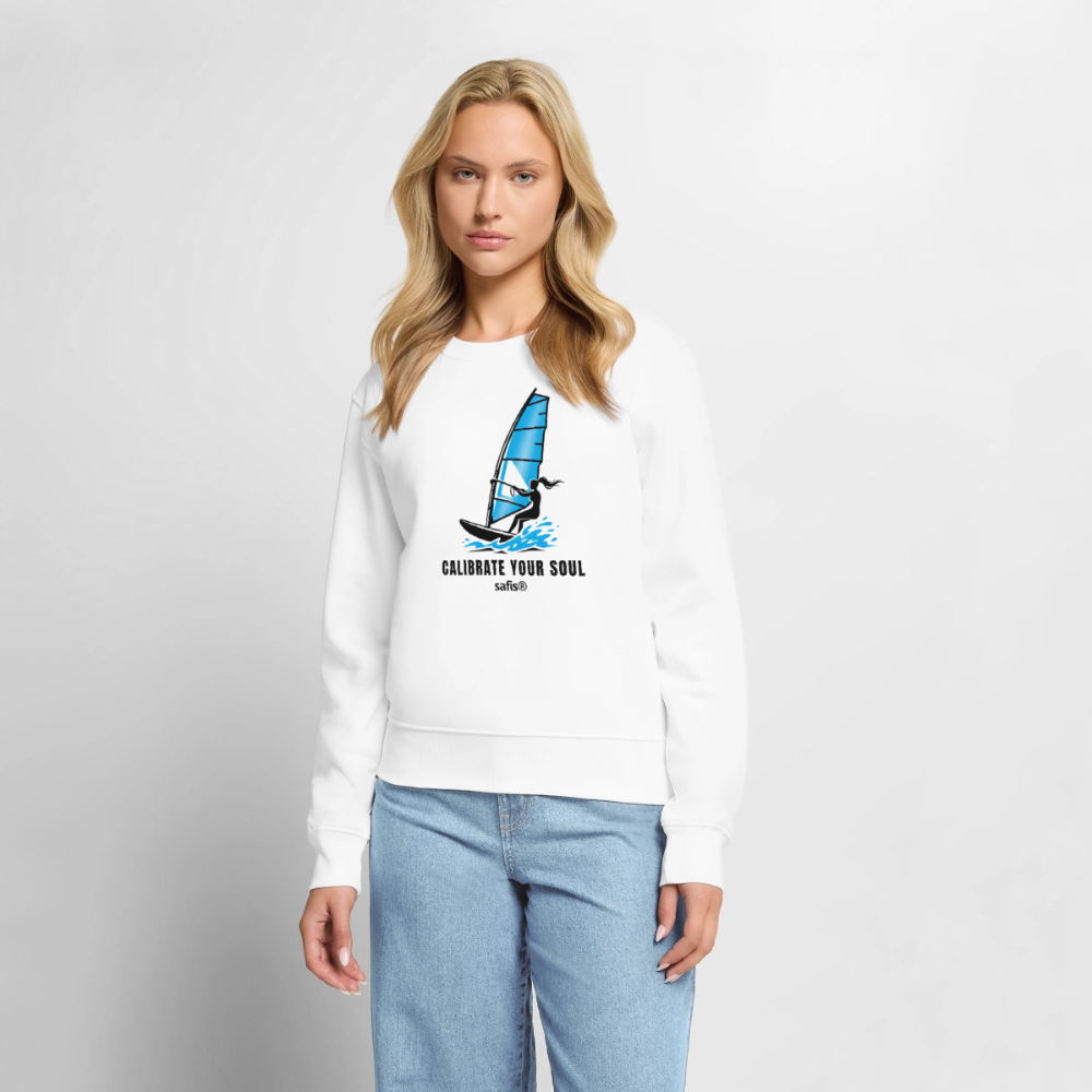 Frauen Premium Pullover -calibrate your soul- - Weiß