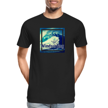 Männer Premium Bio T-Shirt -positive vibes- - Schwarz