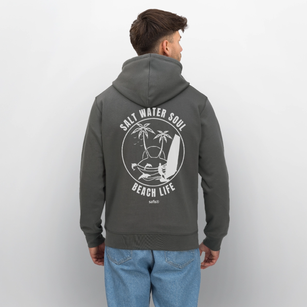 Unisex Bio-Hoodie DRUMMER -salt water soul- - Anthrazit