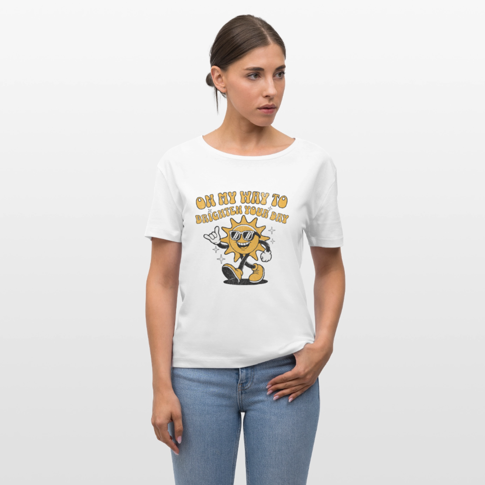 Safis Sports Frauen Bio-T-Shirt -on my way- - Weiß
