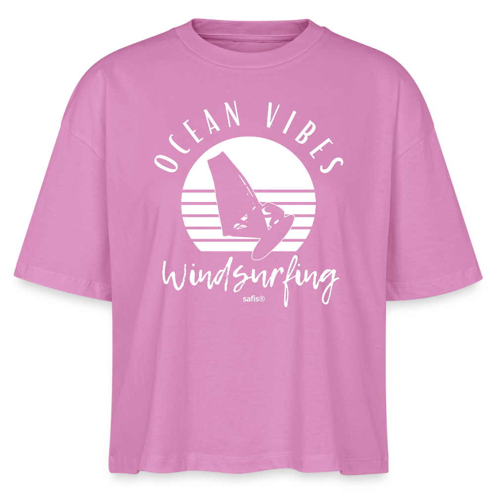 Frauen Boxy Bio-T-Shirt Nova -ocean vibes sunset- - Pink