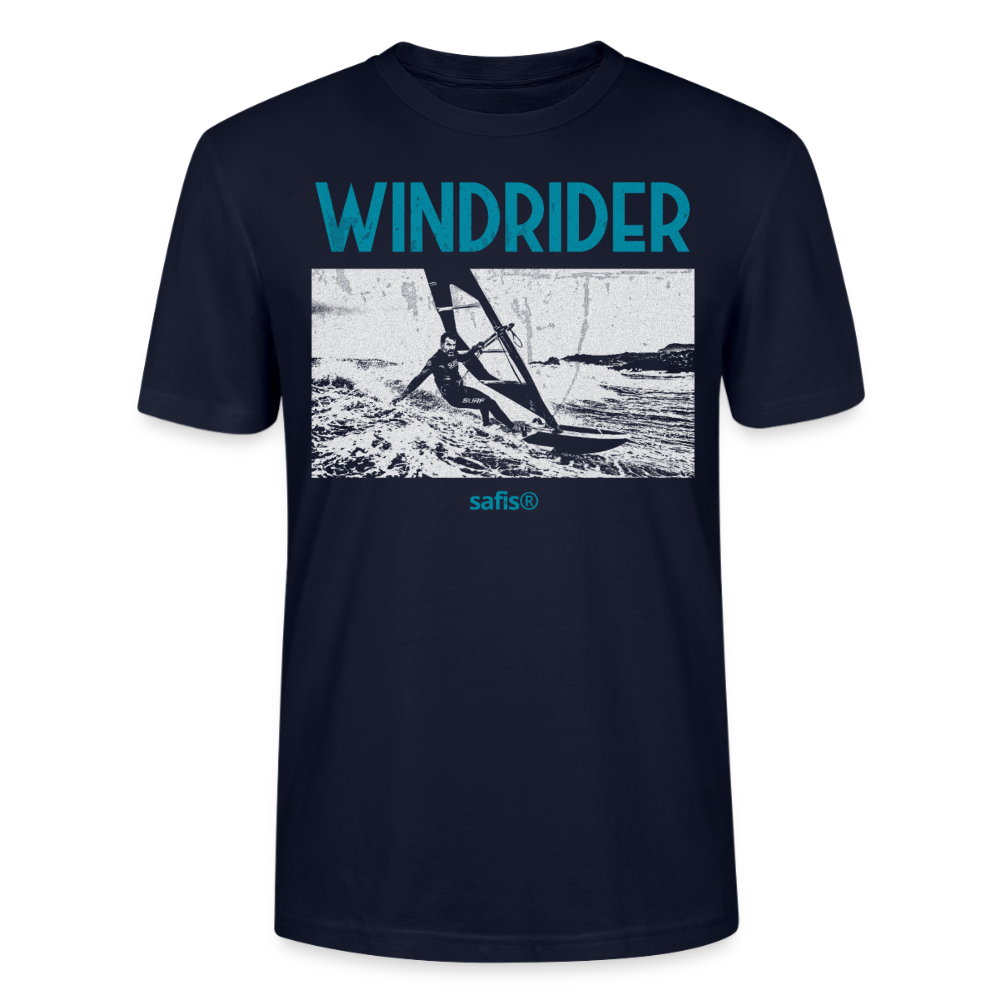 Windsurf T-Shirt safis®  -Windrider- Unisex T-Shirt CRAFTER - Navy