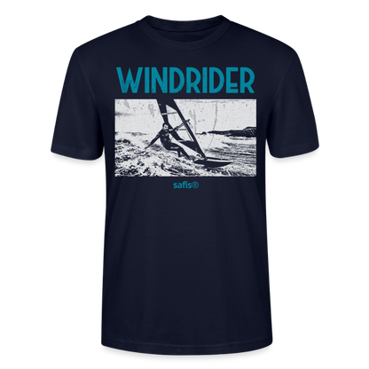 Windsurf T-Shirt safis®  -Windrider- Unisex T-Shirt CRAFTER - Navy