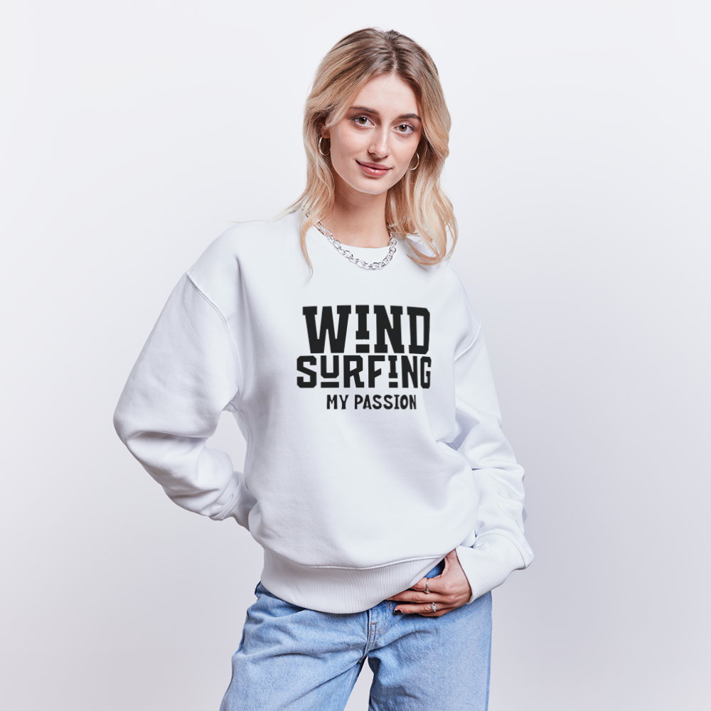 Unisex Oversize Bio Pullover -my passion- - Weiß