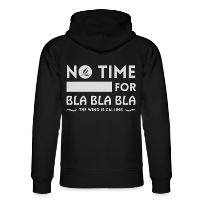 Unisex Bio-Hoodie -bla bla bla- - Schwarz