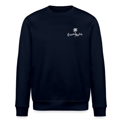 Unisex Bio-Sweatshirt ROLLER -ocean replay- - Navy