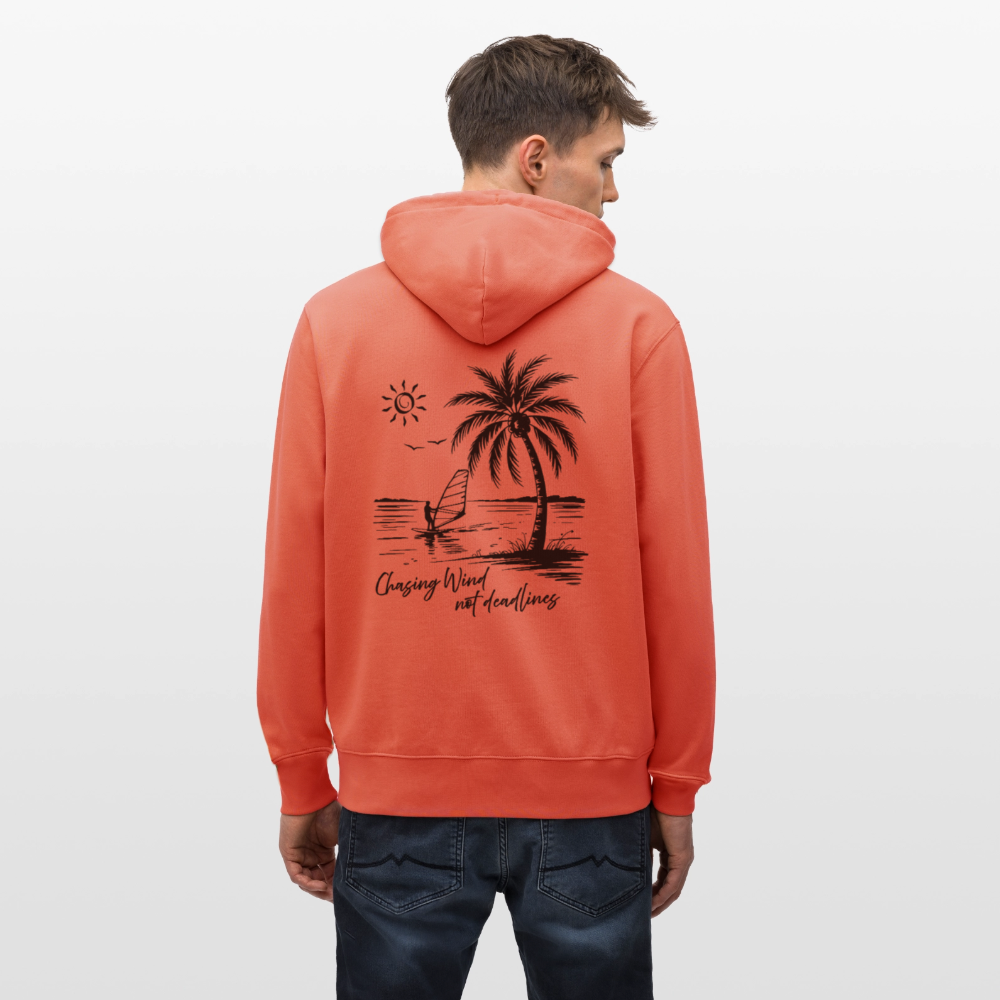 Unisex Bio-Hoodie CRUISER -chasing wind- - Hellrot