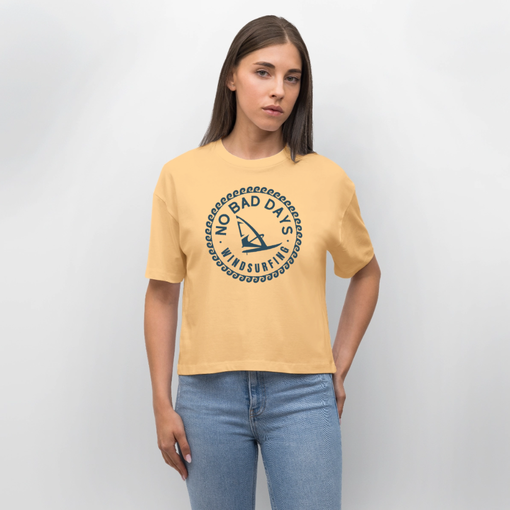 Frauen Boxy Bio-T-Shirt Nova -no bad days- - Mispel