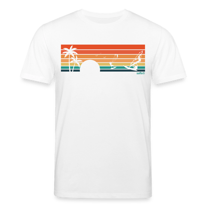 safis® | Nachhaltige Windsurf-Kleidung -sunset- Unisex Bio-T-Shirt CREATOR - Weiß