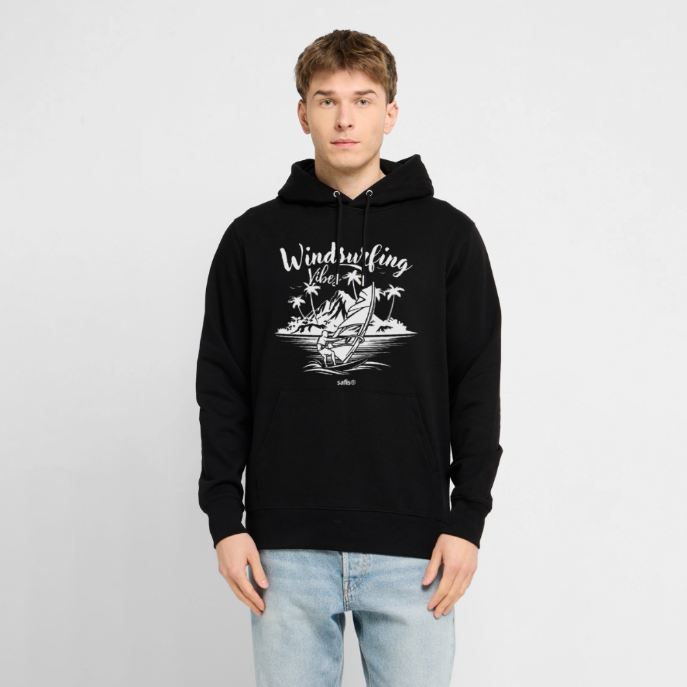Unisex Bio-Hoodie CRUISER -Windsurfing Vibes- - Schwarz