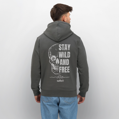 -wild and free- Unisex Bio-Hoodie DRUMMER - Anthrazit