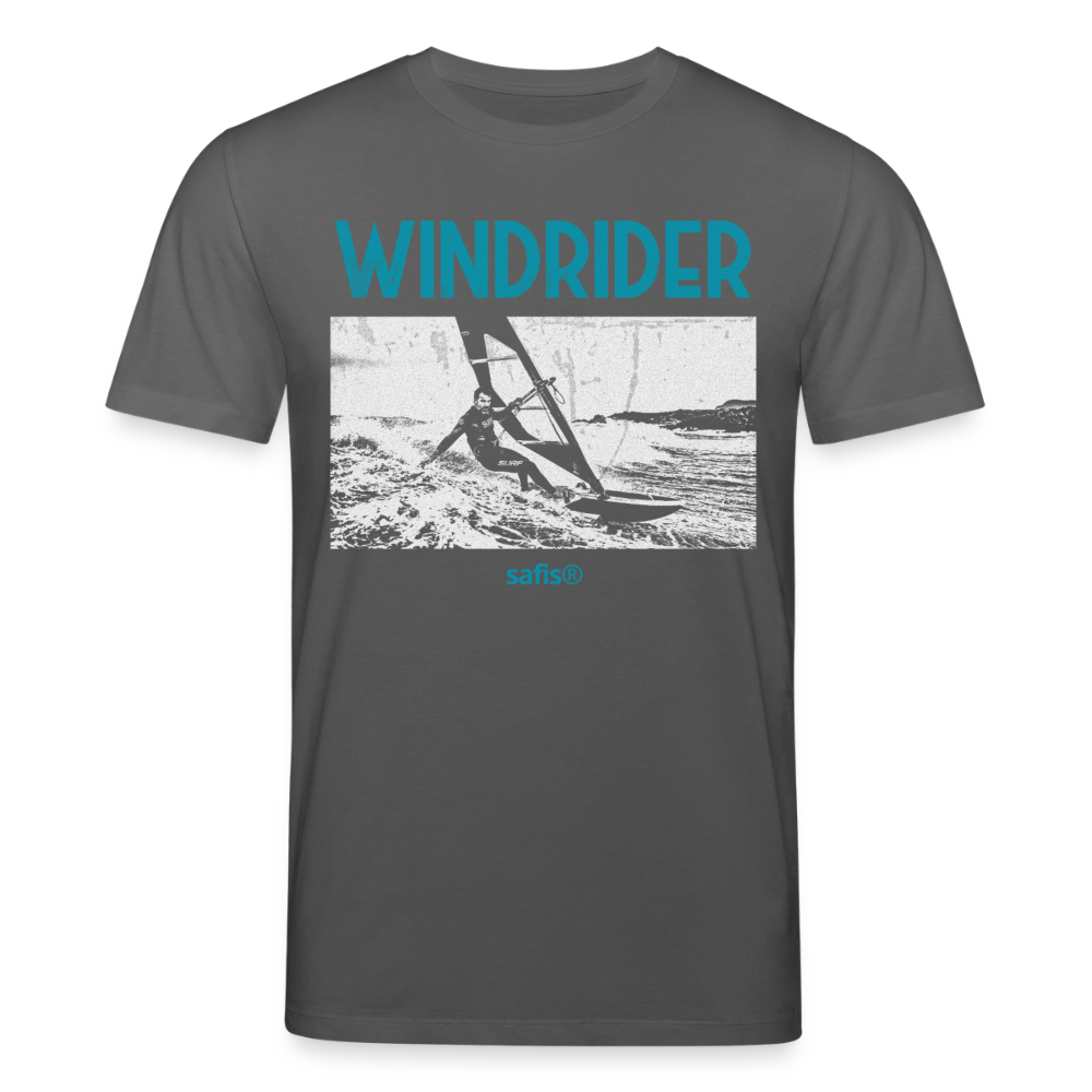 Windsurfer Shirt safis -windrider- Unisex Bio-T-Shirt CREATOR - Anthrazit