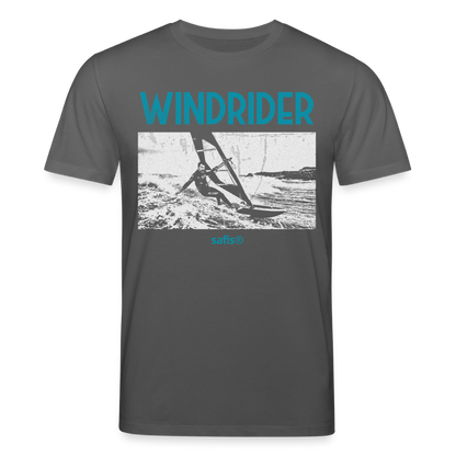 Windsurfer Shirt safis -windrider- Unisex Bio-T-Shirt CREATOR - Anthrazit