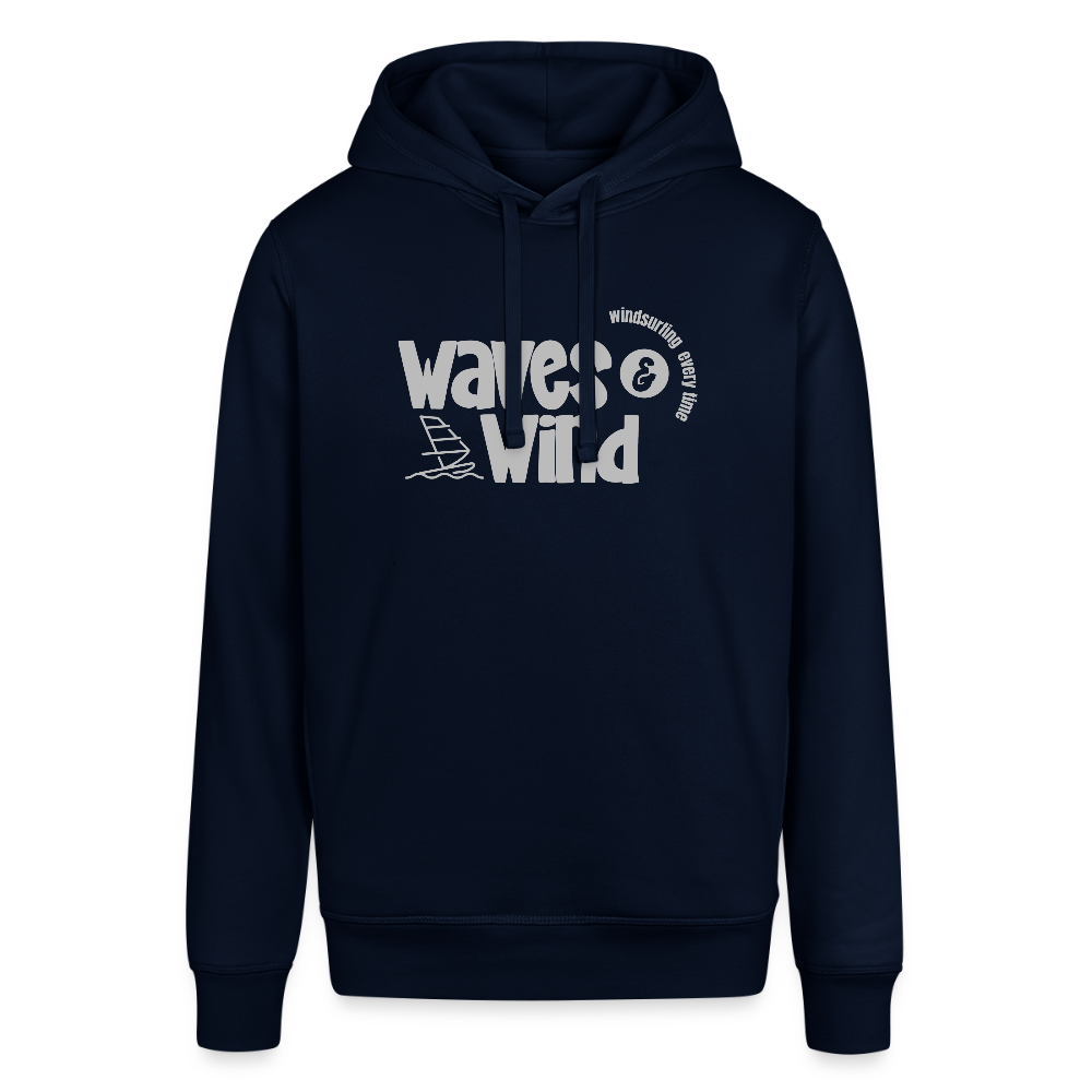 Bio-Hoodie -waves & wind- - Navy