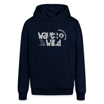 Bio-Hoodie -waves & wind- - Navy