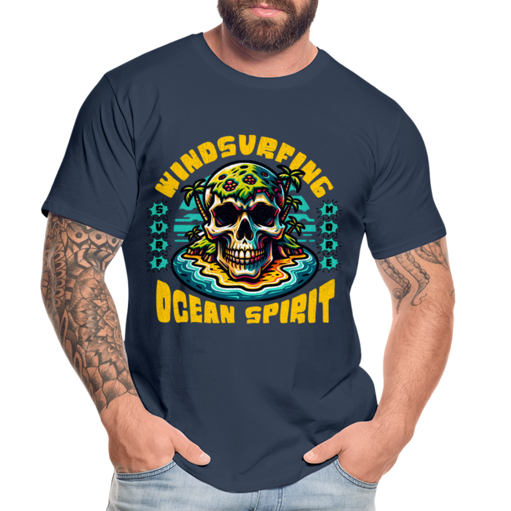 Männer Premium Bio T-Shirt -ocean spirit- - Navy