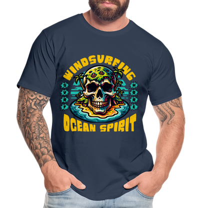 Männer Premium Bio T-Shirt -ocean spirit- - Navy