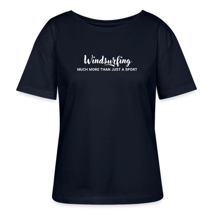 women's windsurfing t-shirts -much more- - Navy