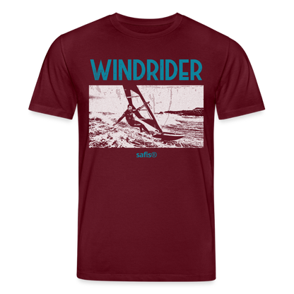 Windsurfer Shirt safis -windrider- Unisex Bio-T-Shirt CREATOR - Burgunderrot