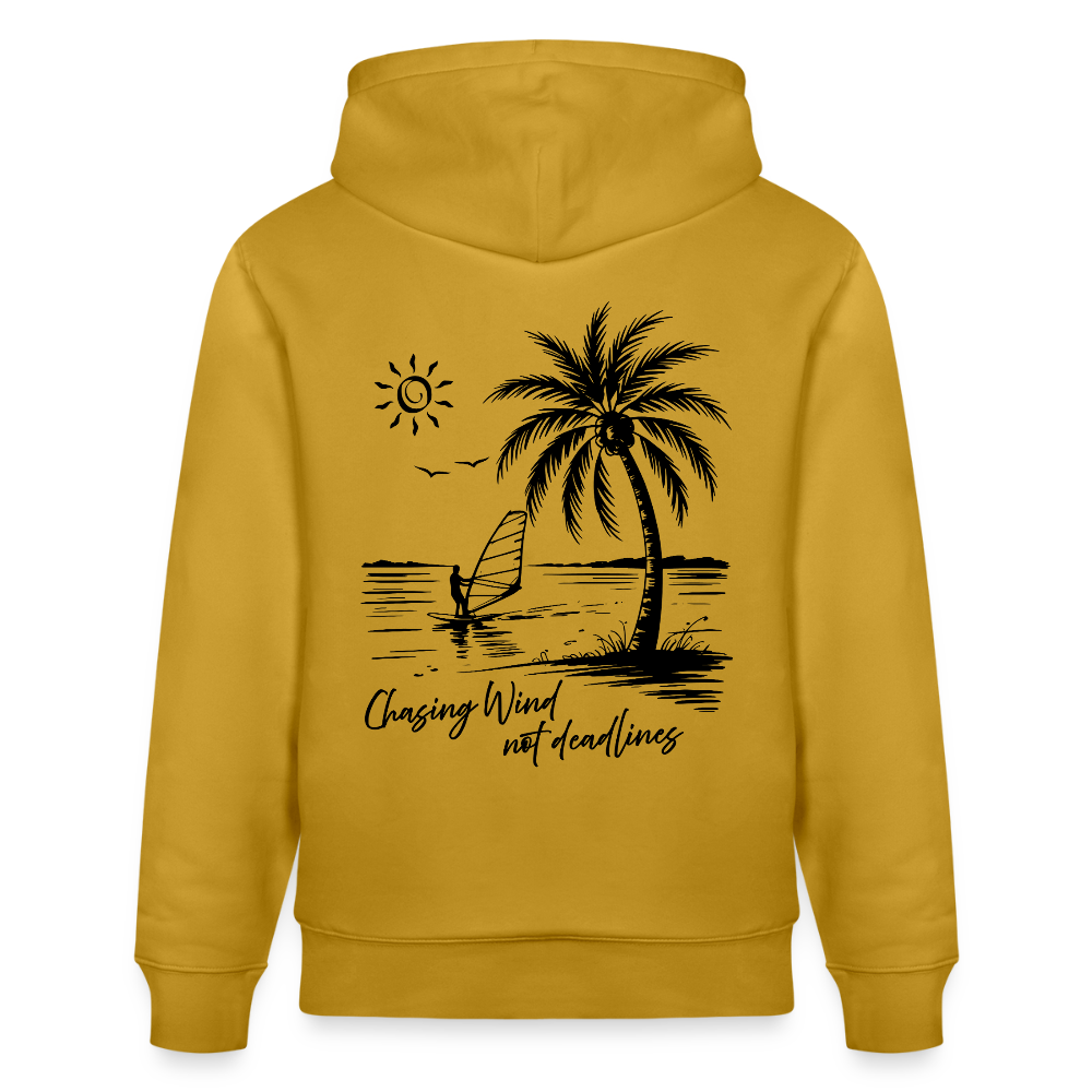 Unisex Bio-Hoodie CRUISER -chasing wind- - Ocker