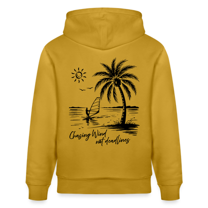 Unisex Bio-Hoodie CRUISER -chasing wind- - Ocker