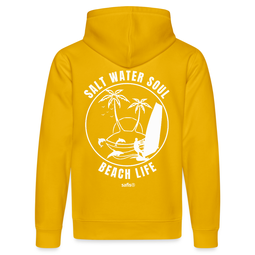 Unisex Bio-Hoodie DRUMMER -salt water soul- - Spektralgelb